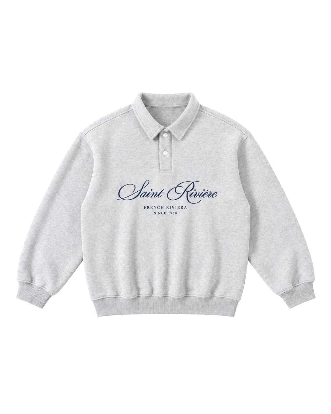 Signature Buttoned Polo Sweatshirt