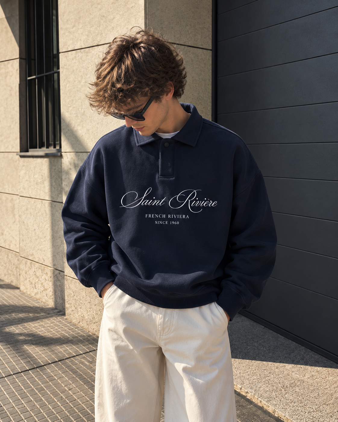 Signature Polo Sweatshirt